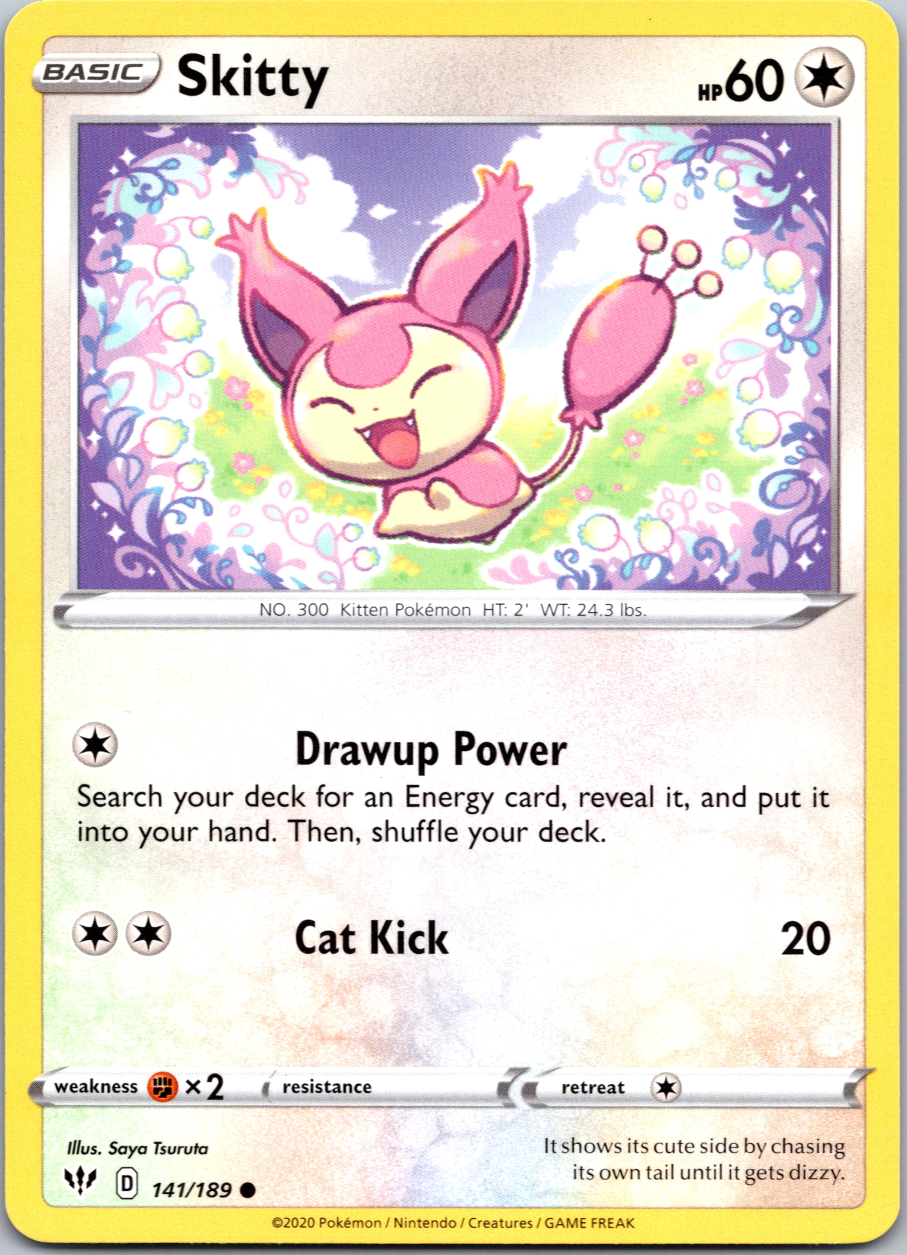 Skitty (141/189) [SWSH03: Darkness Ablaze]