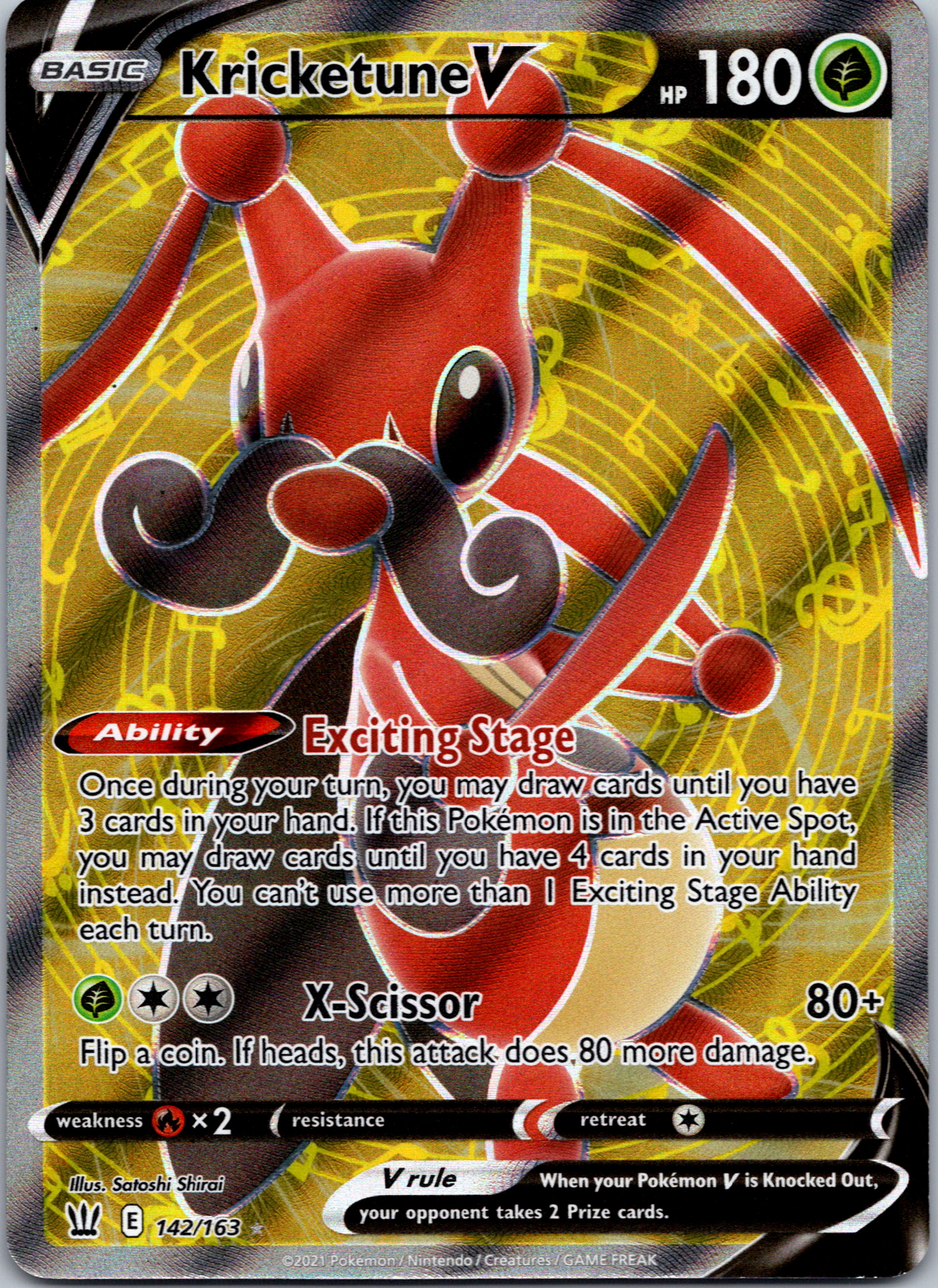 Kricketune V (Full Art) [142/163] [SWSH05: Battle Styles]