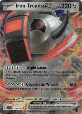 Iron Treads ex - 143/198 [143] - (SV01 Scarlet & Violet Base Set) Holofoil
