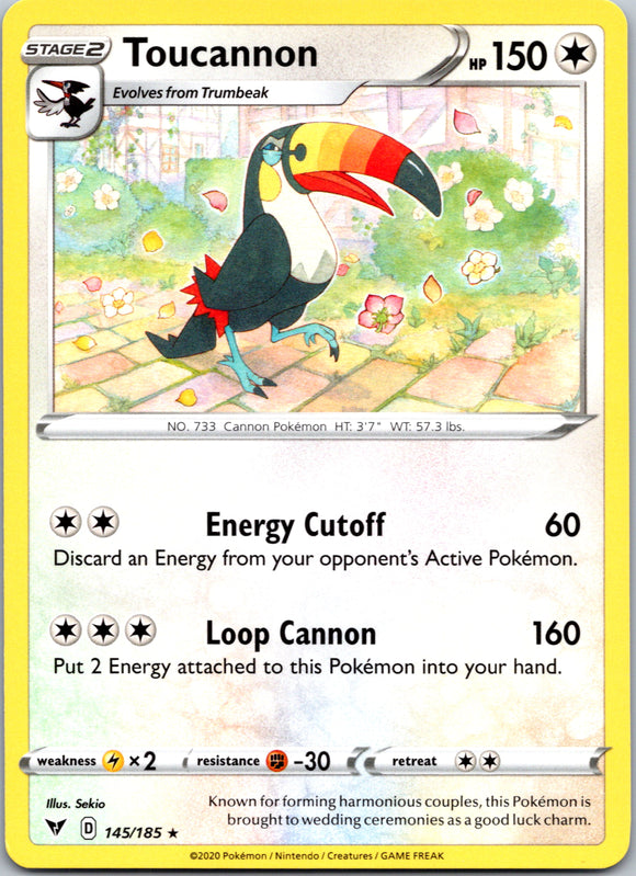 Toucannon [145/185] [SWSH04: Vivid Voltage]