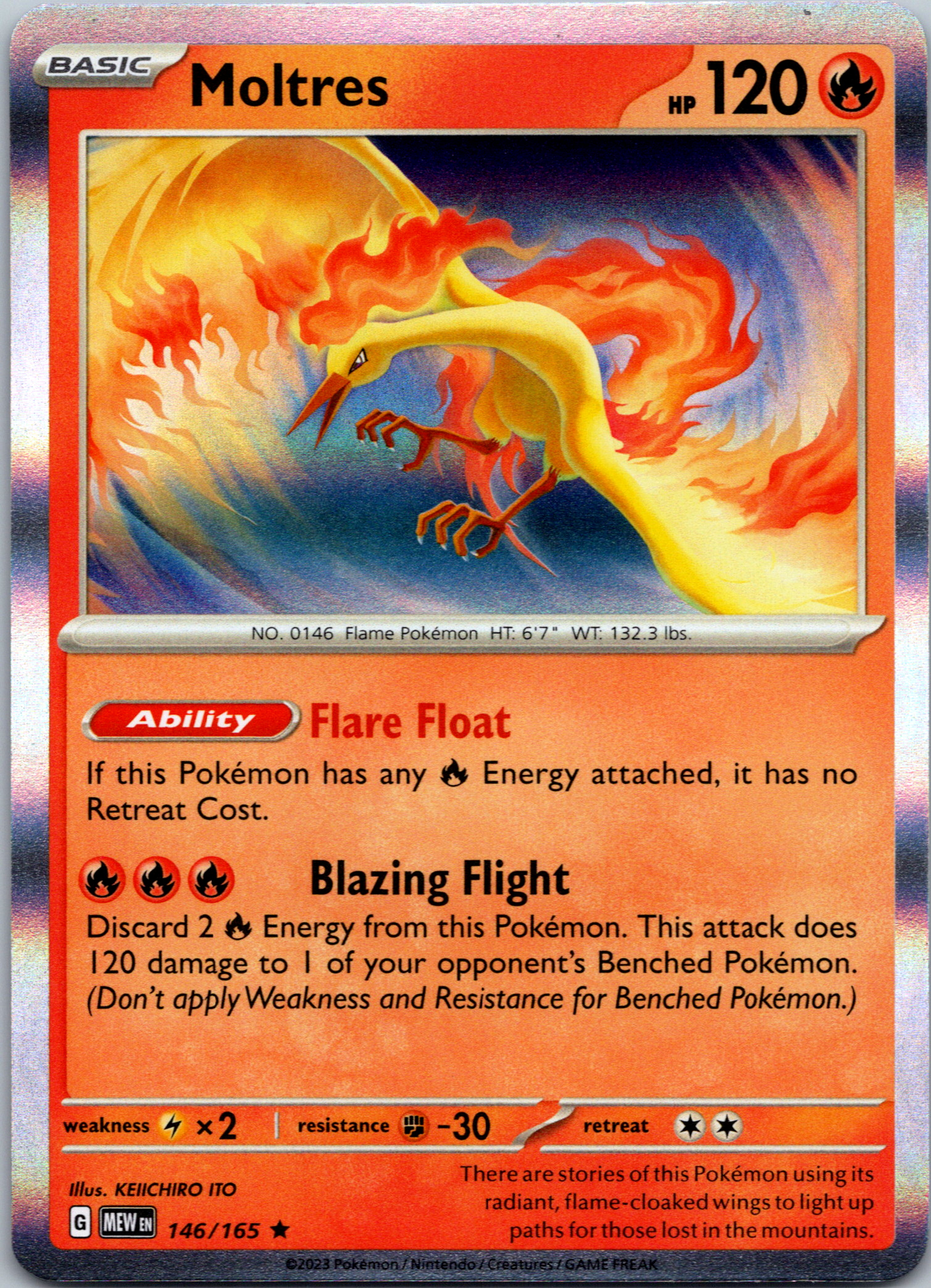 Moltres (146/165) [Scarlet & Violet:  151] Holofoil