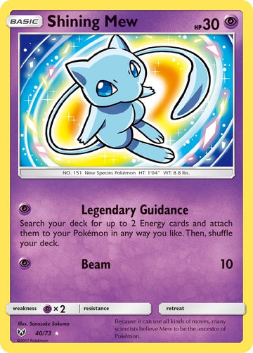 Shining Mew [40/73] [Shining Legends] Holofoil