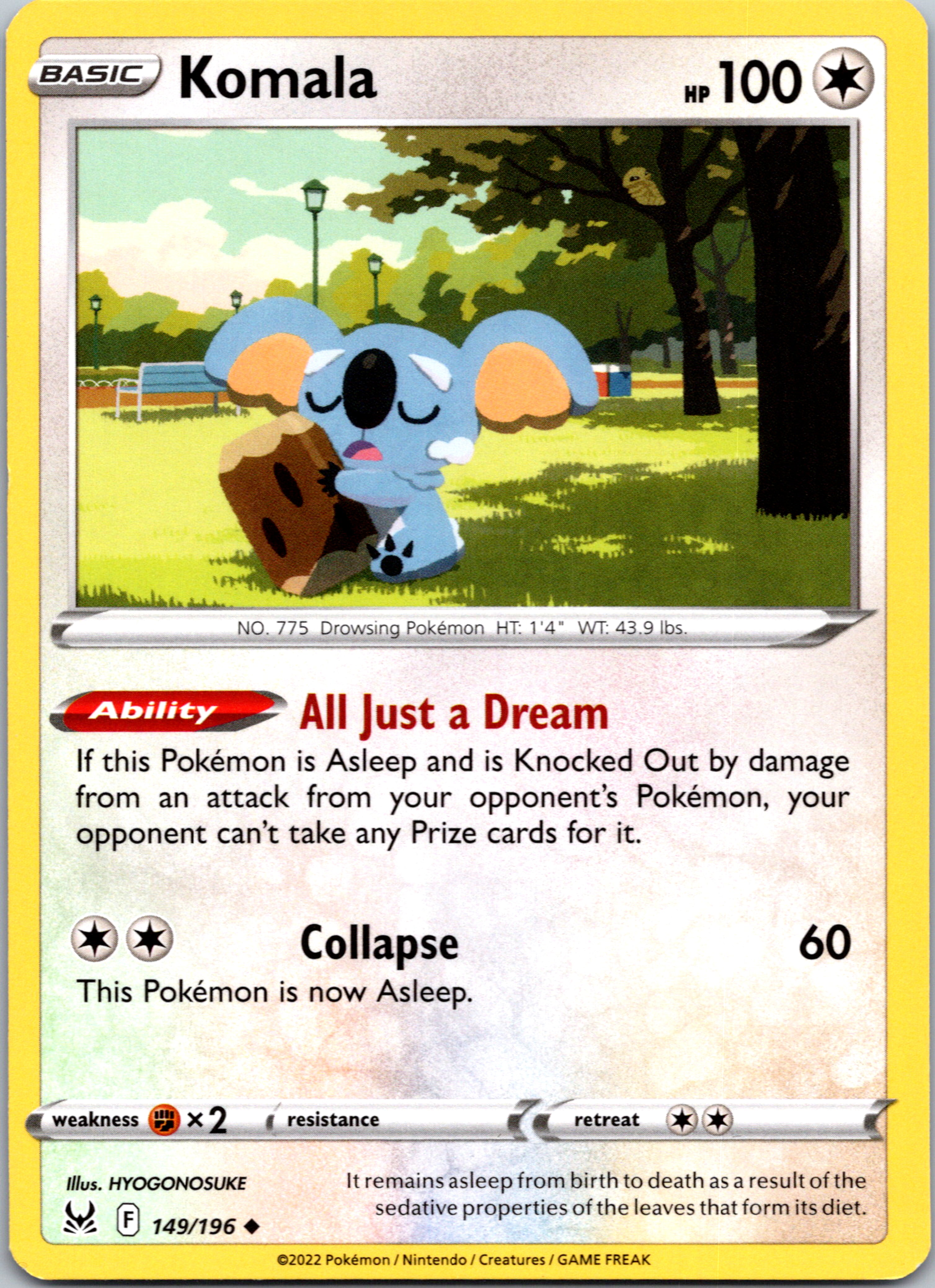 Komala (149/196) [Sword & Shield: Lost Origin]