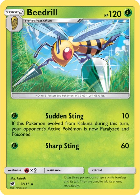 Beedrill [3/111] [Crimson Invasion] Reverse Holofoil