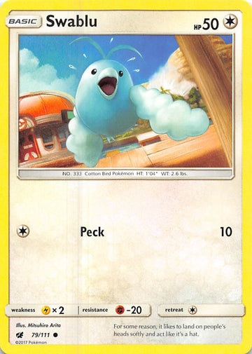 Swablu [79/111] [Crimson Invasion] Reverse Holofoil