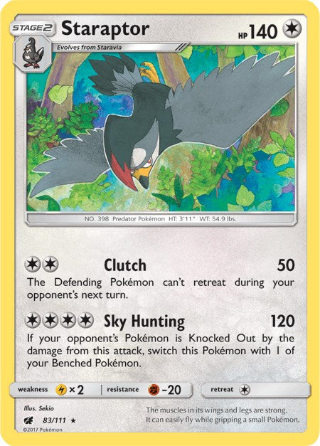 Staraptor [83/111] [SM - Crimson Invasion] Reverse Holofoil