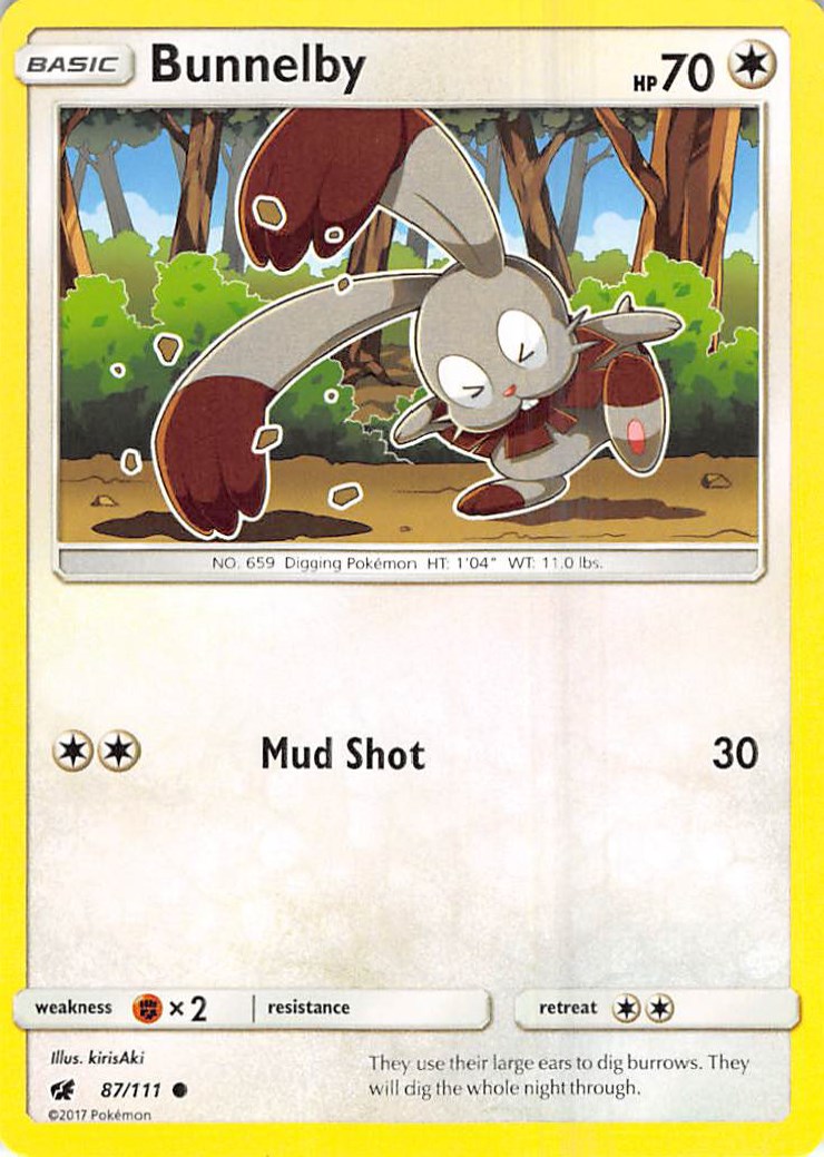 Bunnelby [87/111] [Crimson Invasion] Reverse Holofoil