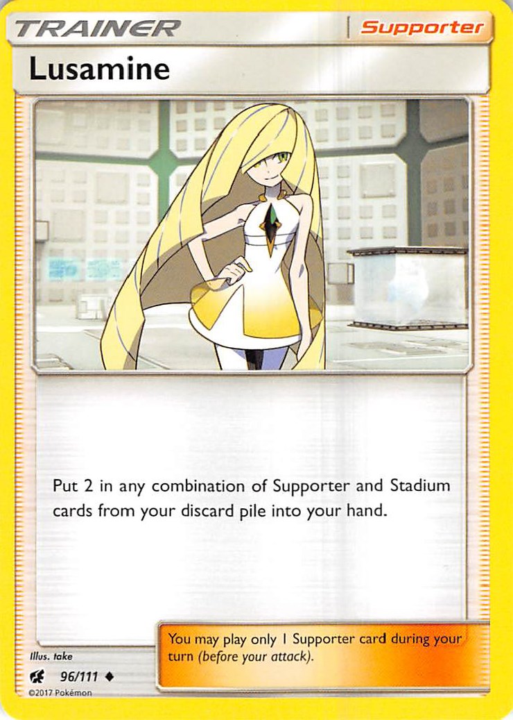 Lusamine [96/111] [Crimson Invasion] Reverse Holofoil