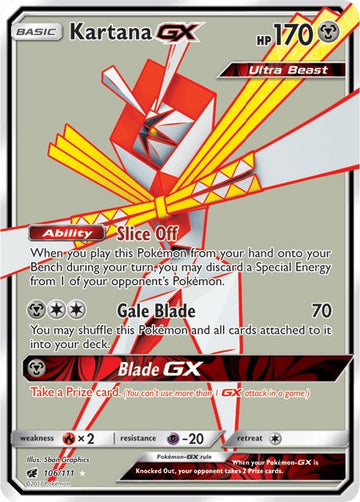 Kartana GX (Full Art) [106/111] [Crimson Invasion] Holofoil