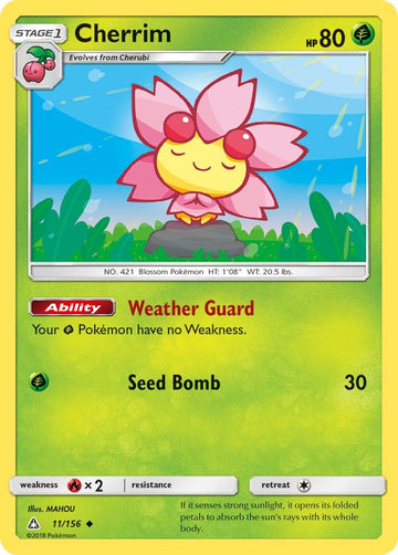 Cherrim [11/156] [Ultra Prism] Reverse Holofoil