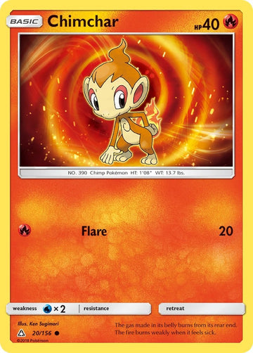 Chimchar (20) [20/156] [Ultra Prism] Reverse Holofoil