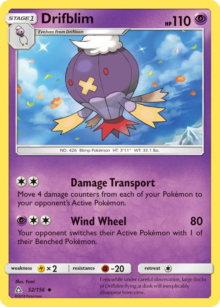 Drifblim [52/156] [Ultra Prism] Reverse Holofoil