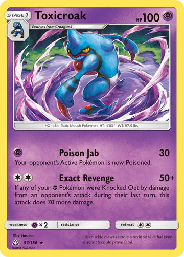 Toxicroak [57/156] [Ultra Prism] Reverse Holofoil