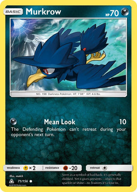 Murkrow [71/156] [Ultra Prism] Reverse Holofoil
