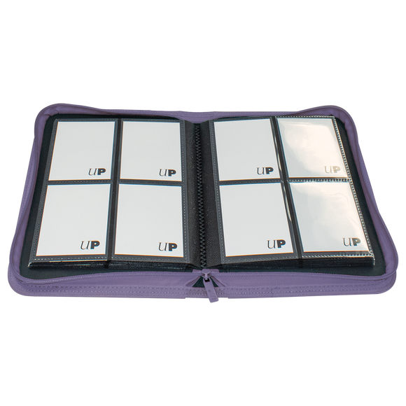 Vivid 4-Pocket Zippered PRO-Binder - Purple - Local Pickup Only