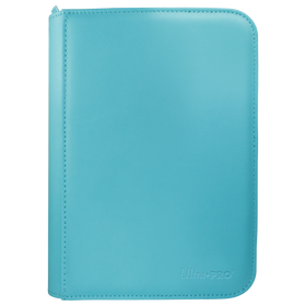 Vivid 4-Pocket Zippered PRO-Binder - Light Blue - Local Pickup Only