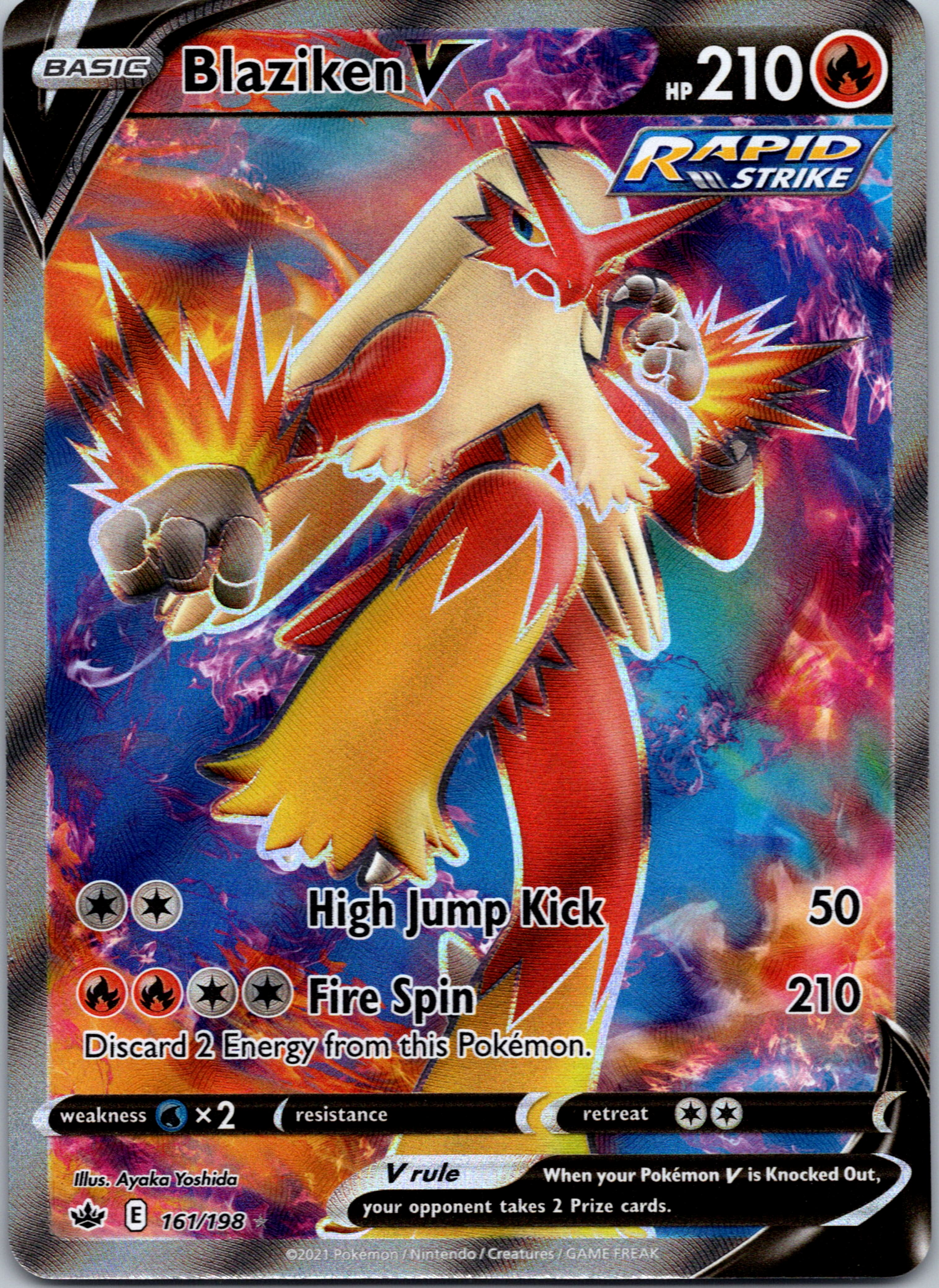 Blaziken V (161/198) [Sword & Shield: Chilling Reign]