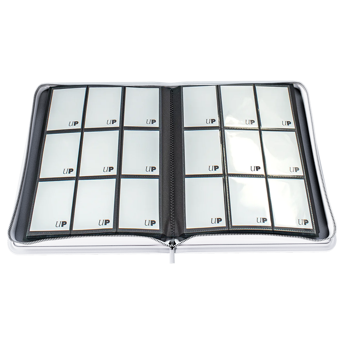 Vivid 9-Pocket Zippered PRO-Binder - White - Local Pickup Only