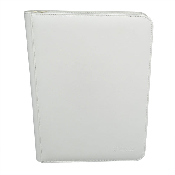 Vivid 9-Pocket Zippered PRO-Binder - White - Local Pickup Only