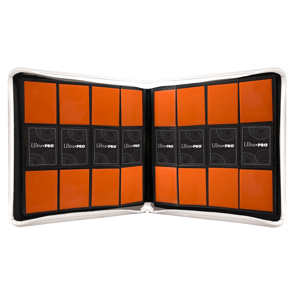 Vivid 12-Pocket Zippered PRO-Binder: White - Local Pickup Only