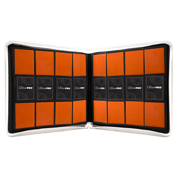 Vivid 12-Pocket Zippered PRO-Binder: White - Local Pickup Only