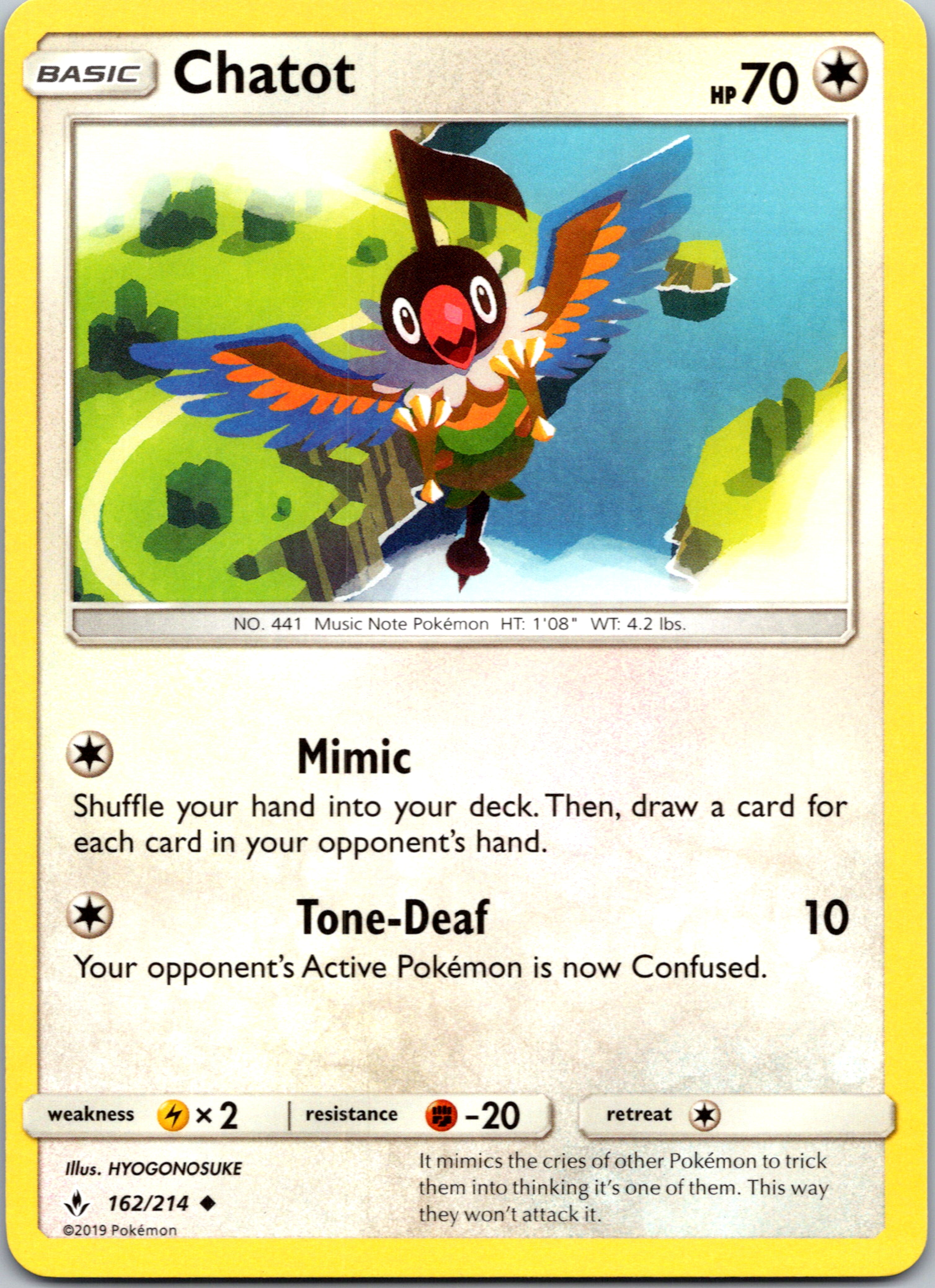 Chatot (162/214) [Sun & Moon: Unbroken Bonds]