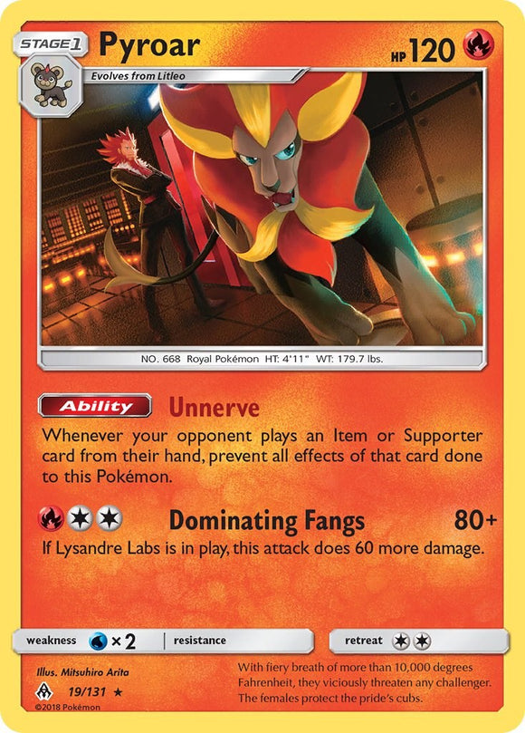 Pyroar [19/131] [SM - Forbidden Light] Reverse Holofoil
