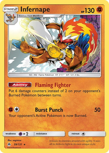 Infernape [59/131] [SM - Forbidden Light] Reverse Holofoil