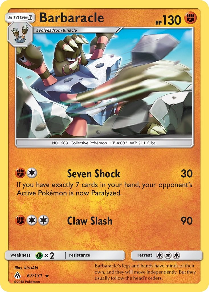 Barbaracle [67/131] [SM - Forbidden Light] Reverse Holofoil