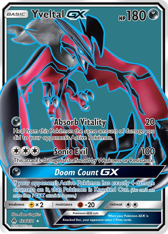 Yveltal GX (Full Art) (124/131) [SM - Forbidden Light]