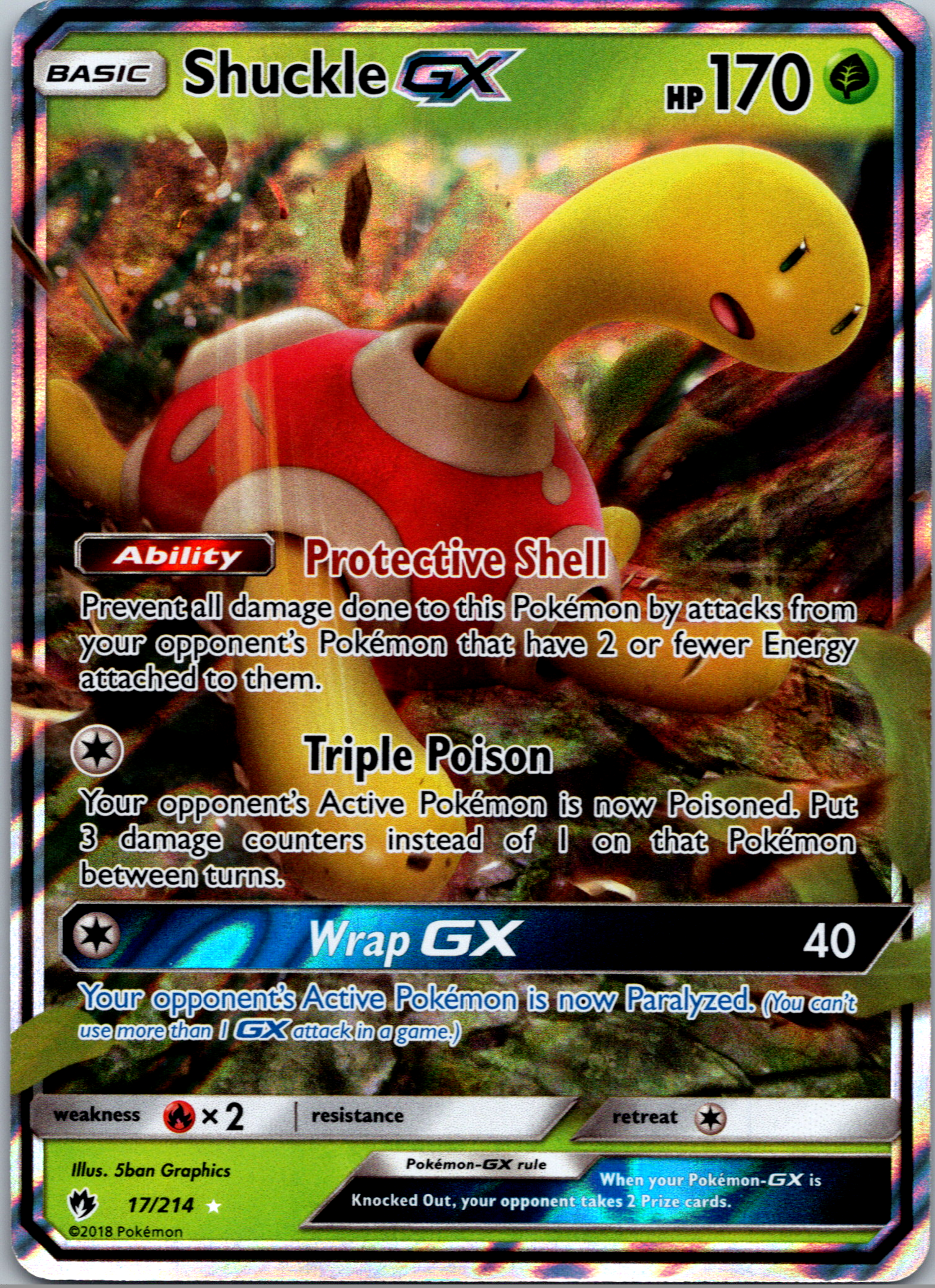 Shuckle GX (17/214) [Sun & Moon: Lost Thunder]