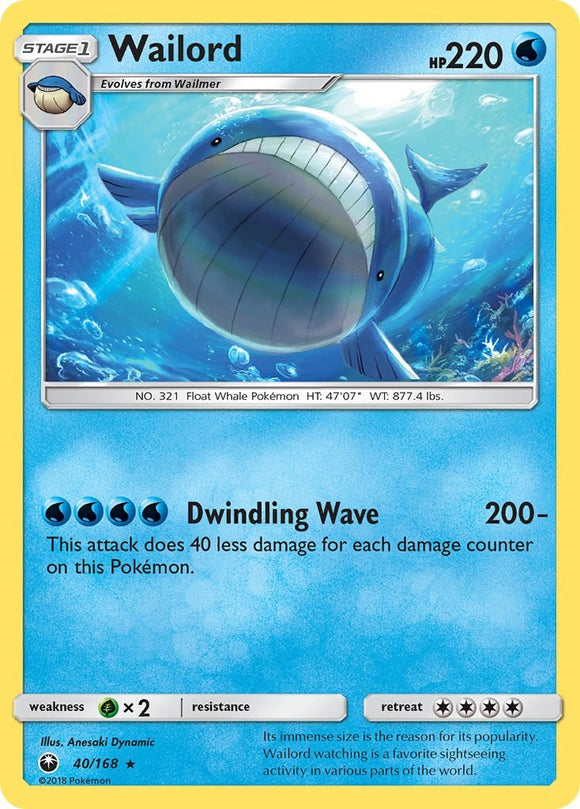 Wailord (040/168) [Sun & Moon: Celestial Storm]