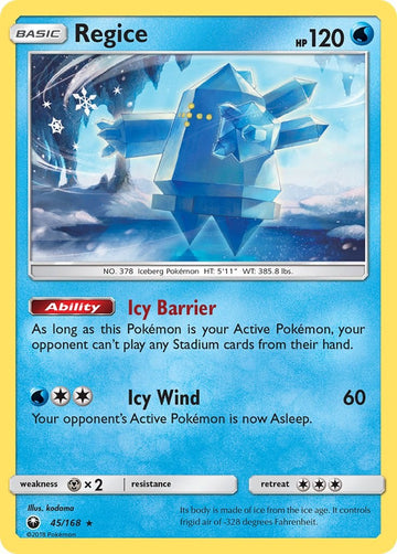 Regice (045/168) [Sun & Moon: Celestial Storm]