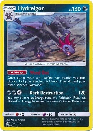 Hydreigon (Cracked Ice Holo) [062/111] [Crimson Invasion] Holofoil