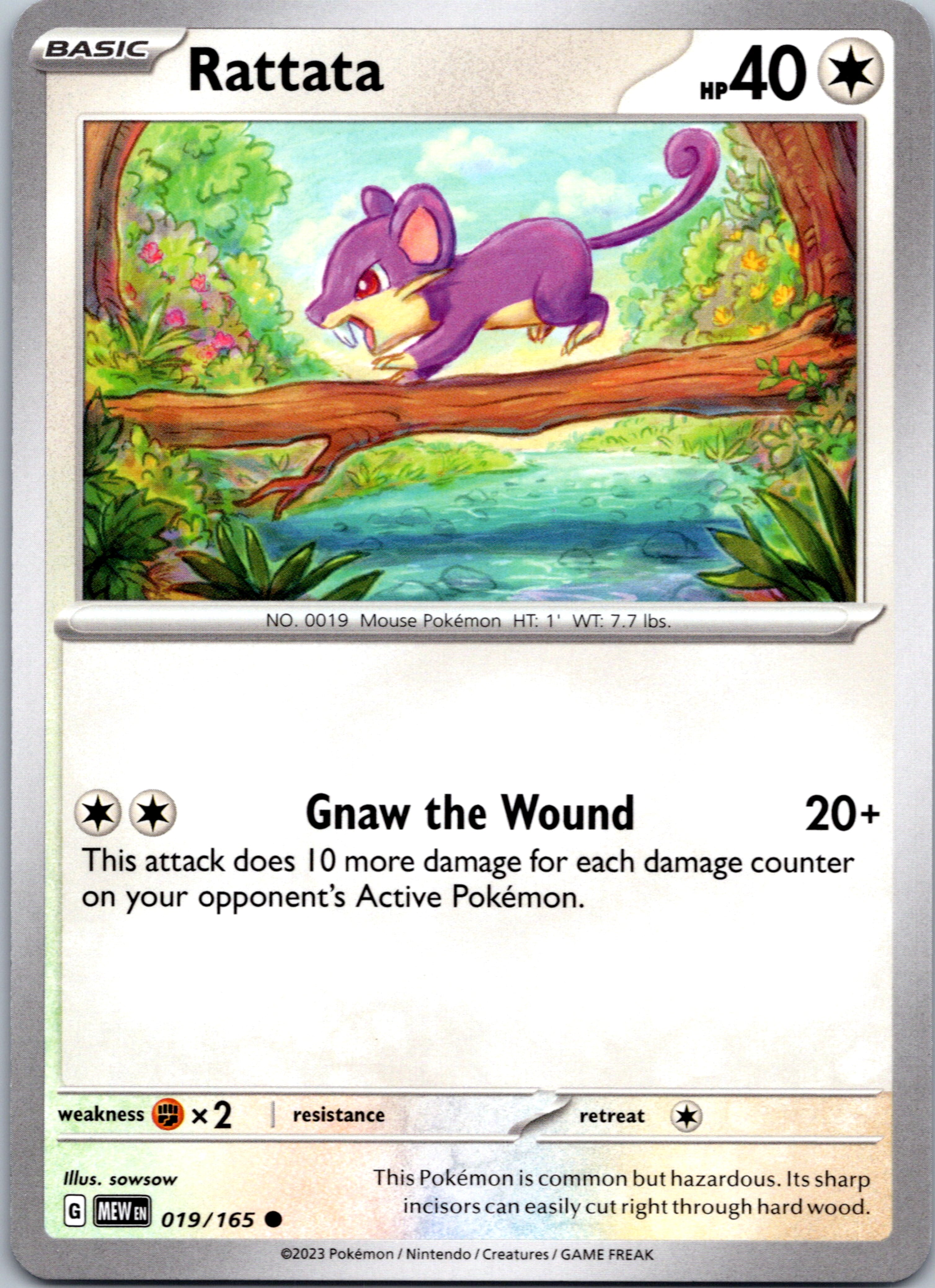 Rattata (019/165) [Scarlet & Violet:  151]