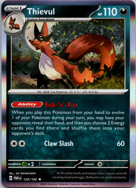 Thievul (120/182) - [Scarlet & Violet: Paradox Rift] Holofoil