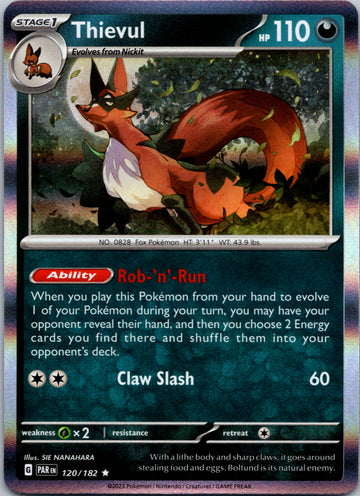 Thievul (120/182) - [Scarlet & Violet: Paradox Rift] Holofoil
