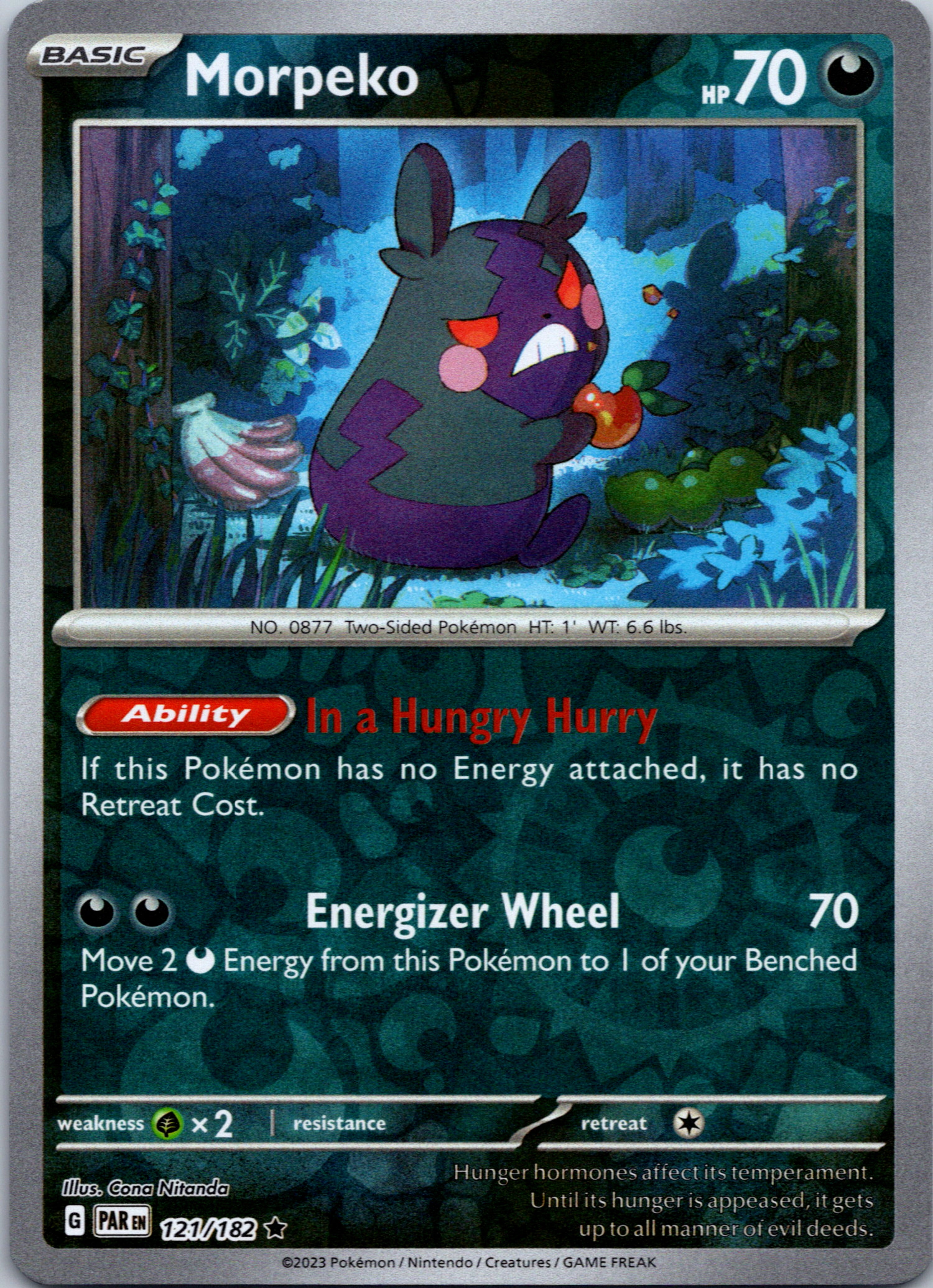 Morpeko (121/182) - [Scarlet & Violet: Paradox Rift] Reverse Holofoil