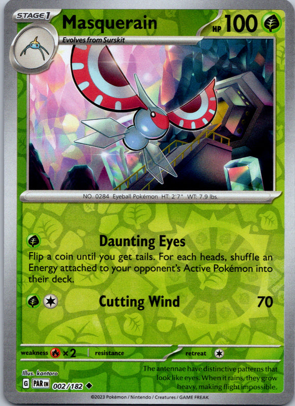 Masquerain (002/182) - [Scarlet & Violet: Paradox Rift] Reverse Holofoil