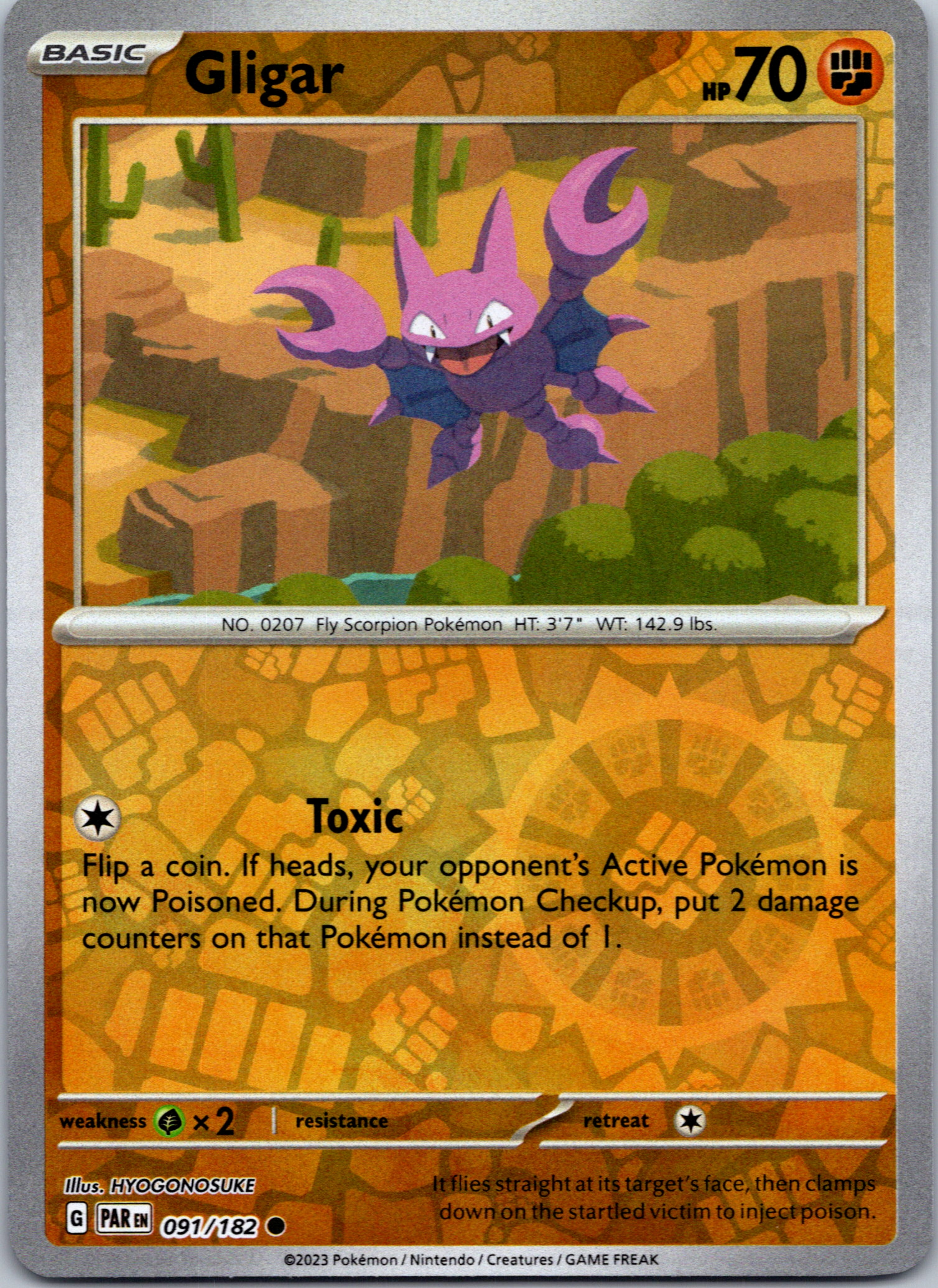 Gligar (091/182) - [Scarlet & Violet: Paradox Rift] Reverse Holofoil