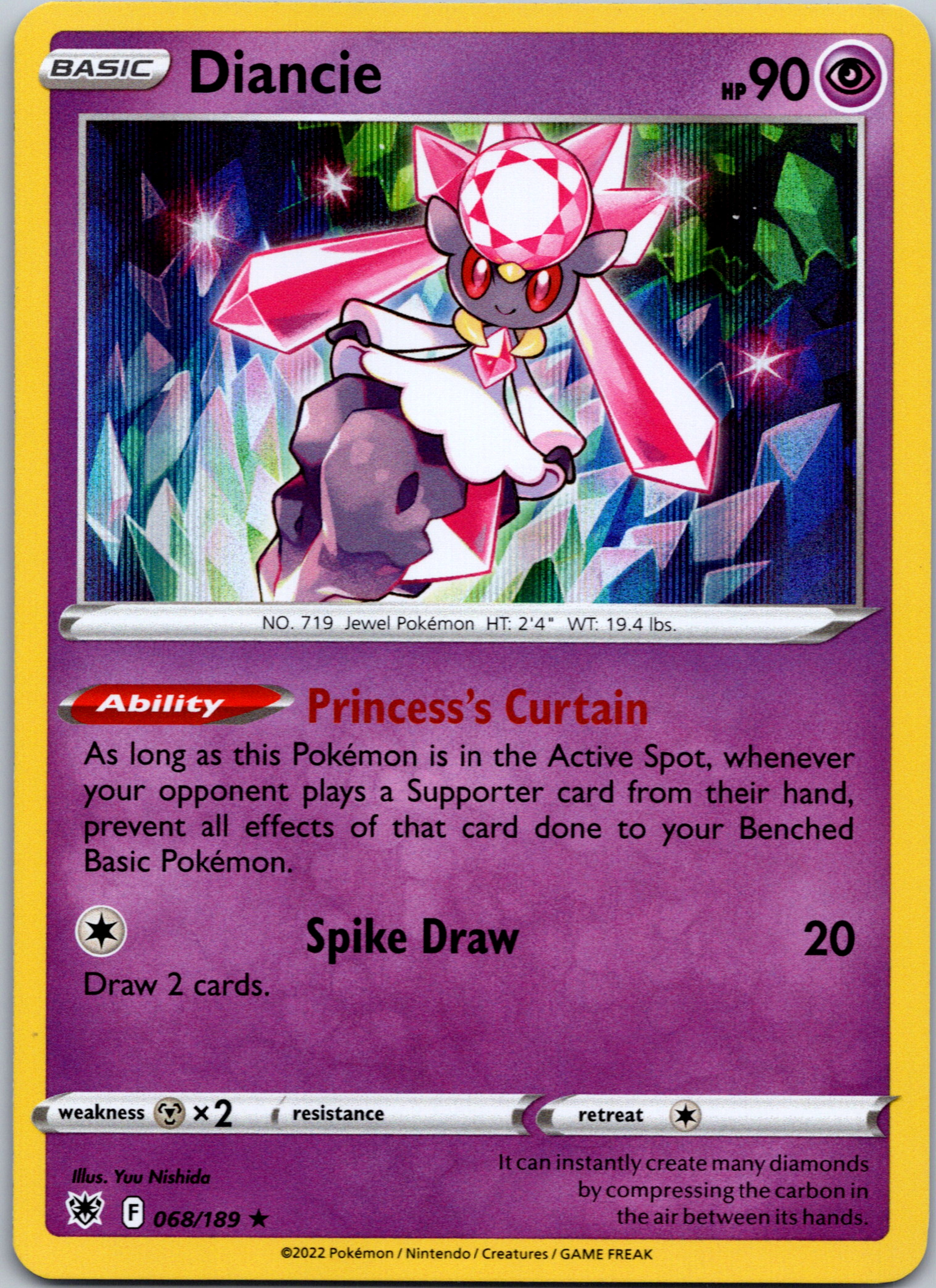 Diancie (068/189) [Sword & Shield: Astral Radiance]