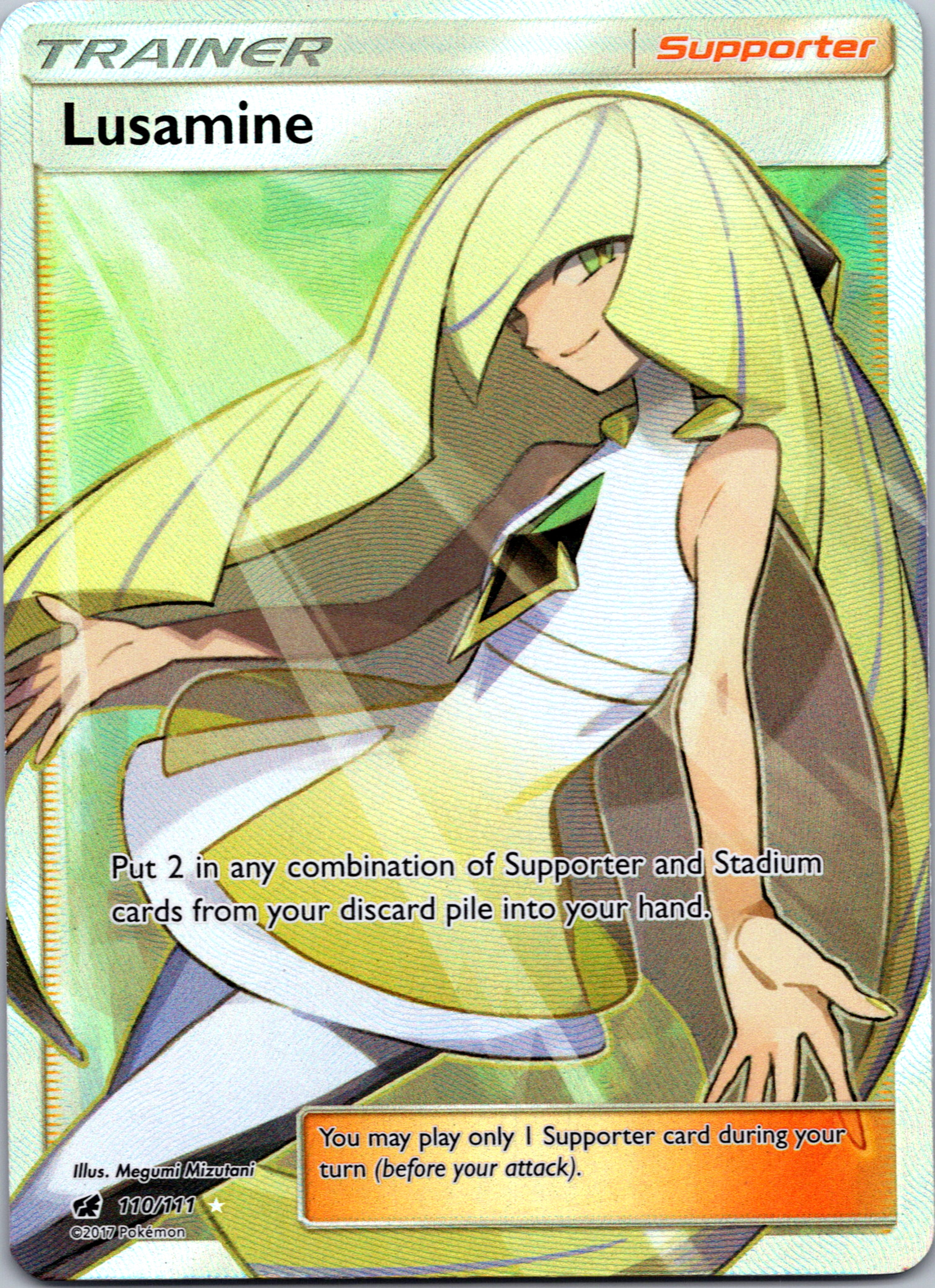 Lusamine (Full Art) (110/111) [SM - Crimson Invasion]