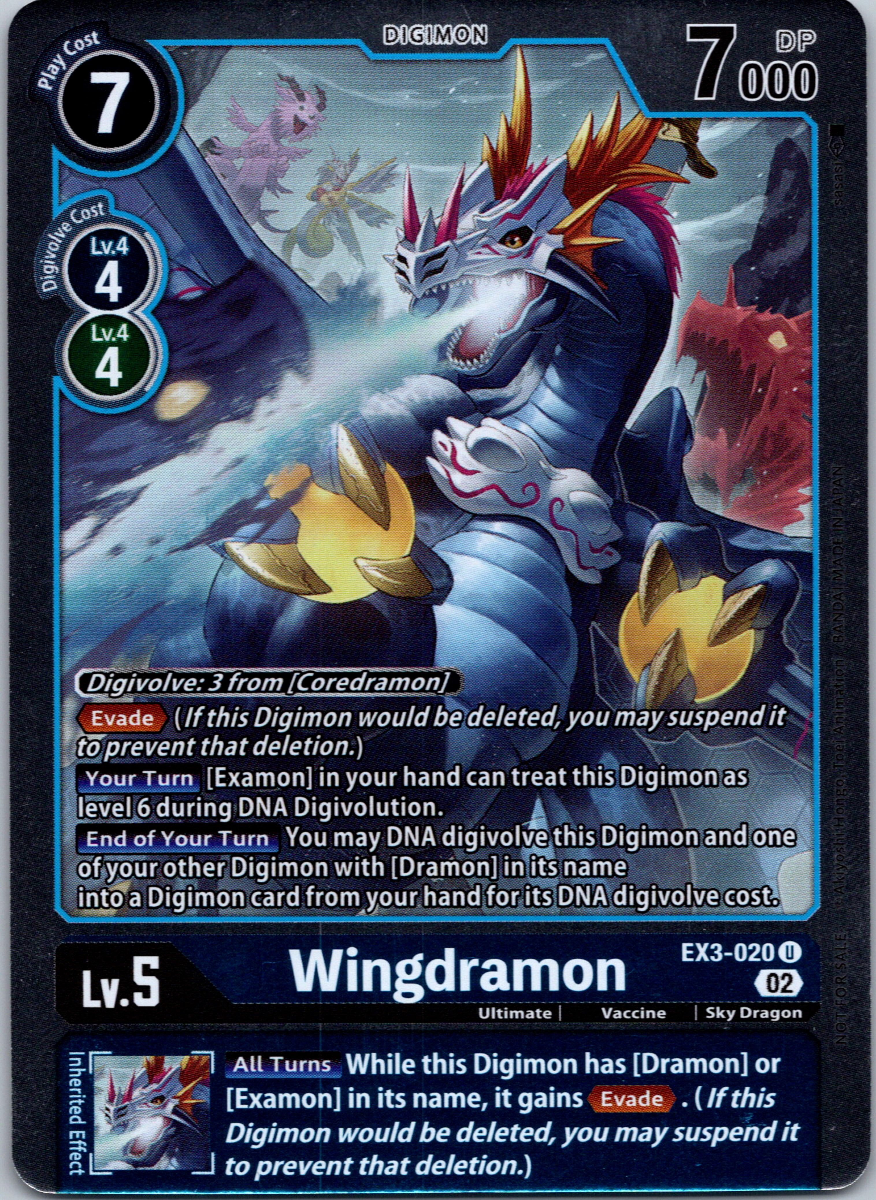 Wingdramon (Box Topper) [EX3-020] [Draconic Roar] Foil