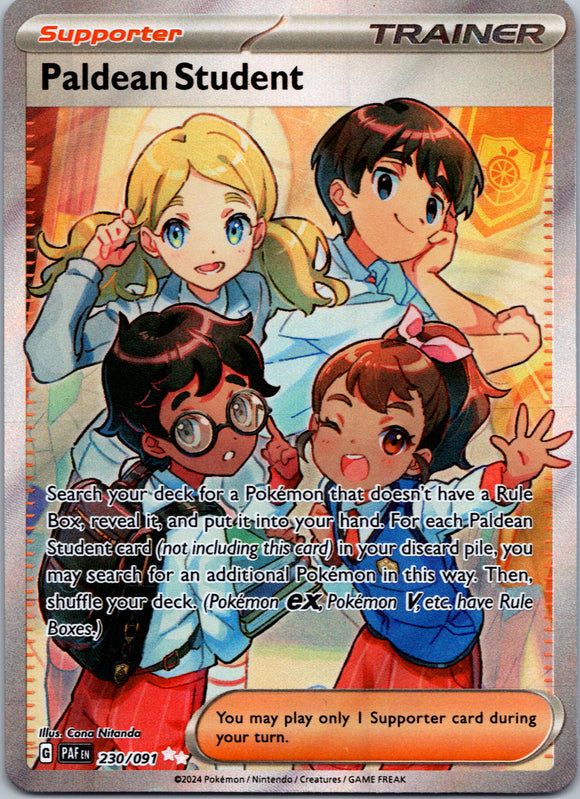 Paldean Student [230/091] - (Paldean Fates) Holofoil