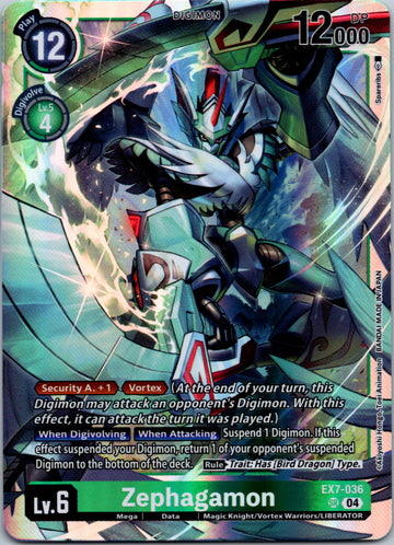 Zephagamon [EX7-036-SR] [Digimon LIBERATOR] Foil