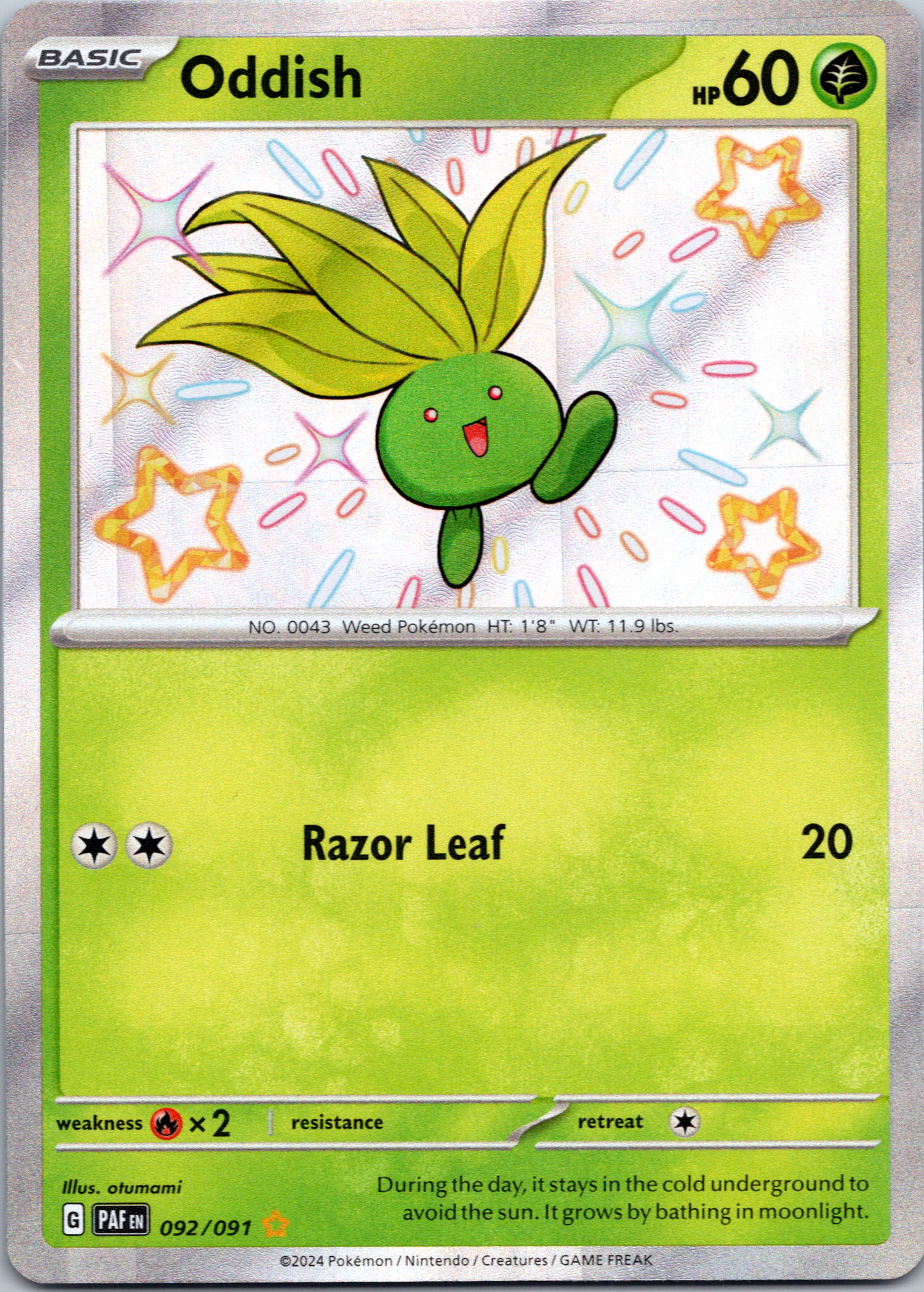 Oddish [092/091] - (Paldean Fates) Holofoil