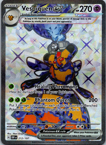 Vespiquen ex (212/197) [Scarlet & Violet: Obsidian Flames]