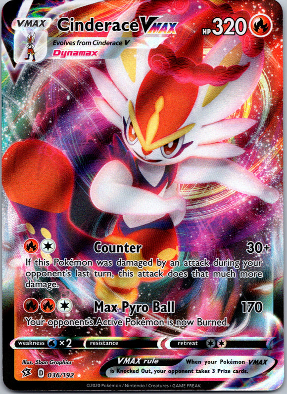 Cinderace VMAX (036/192) [Sword & Shield: Rebel Clash]