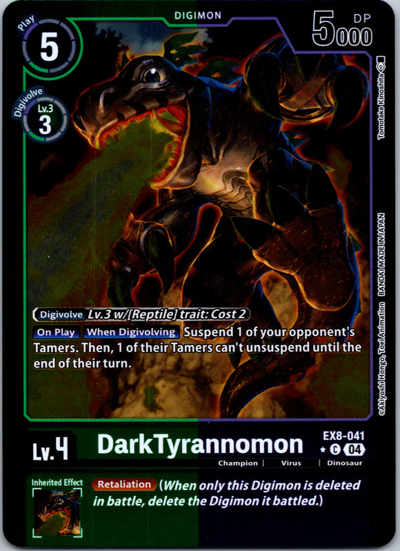 DarkTyrannomon (Limited Foil) [EX8-041-C] [Chain of Liberation] Foil