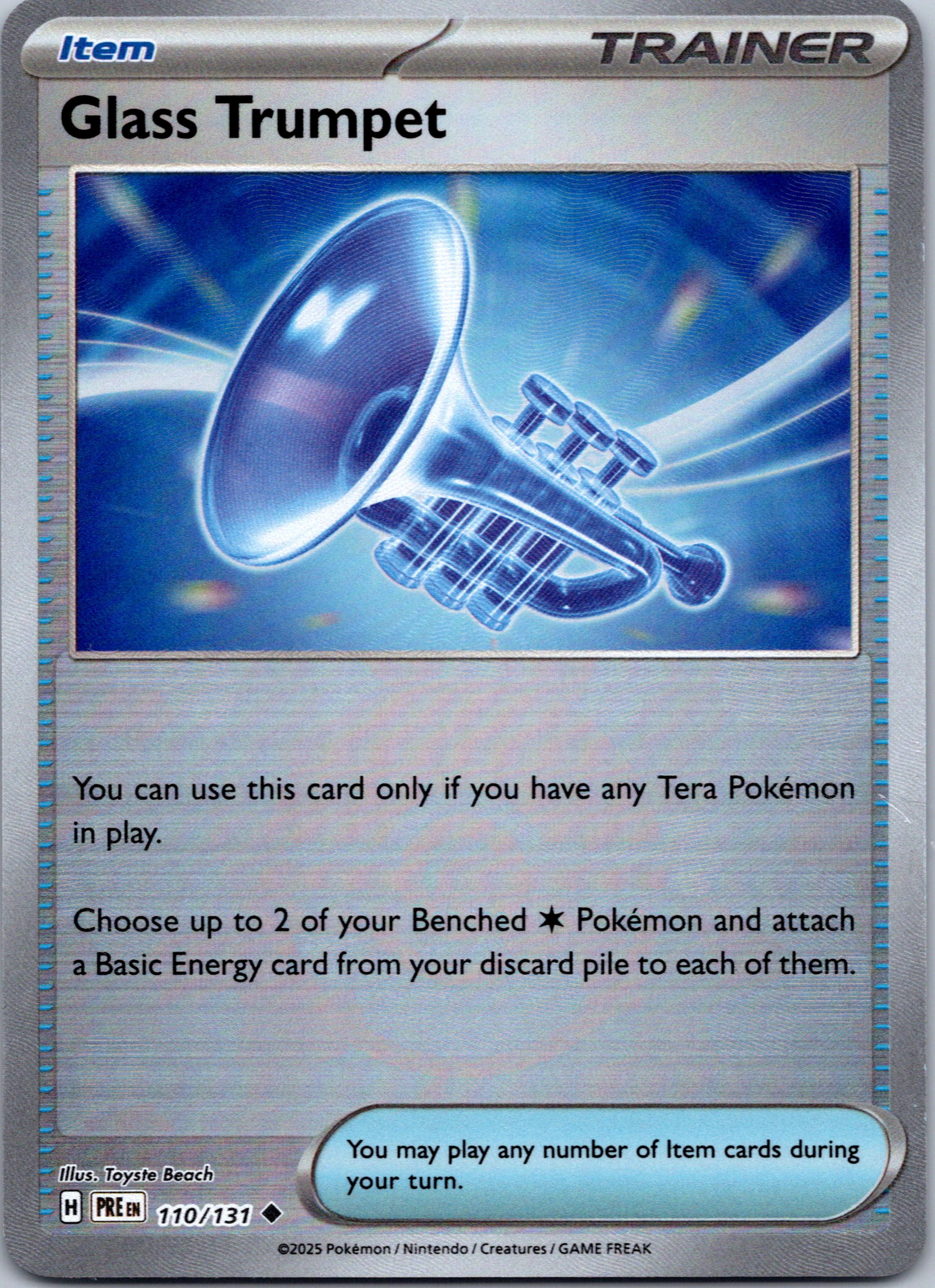 Glass Trumpet (Poke Ball Pattern) [110/131] - (Prismatic Evolutions) Holofoil